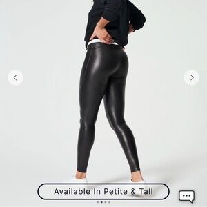 SPANX Faux Leather Leggings 3X
